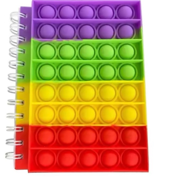 Pop Bubble Fidget Rainbow Notebook - Picture 1 of 5